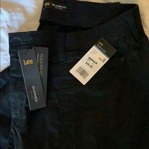 NWT Lee Relaxed Mid Rise Skimmer Capri Black SZ 16